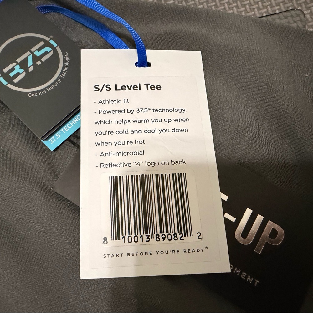 GUC Men's Fourlaps 4 Laps Grey Level Tech Tee Large - Picture 5 of 7
